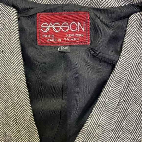 Vintage Sasson Cropped Jacket 80s 90s - Picture 4 of 6